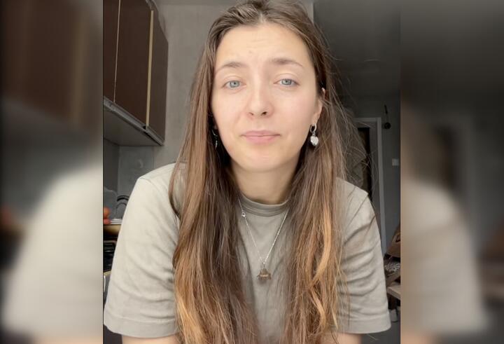 Анастасия. Скриншот видео: tiktok.com/@nasmorty