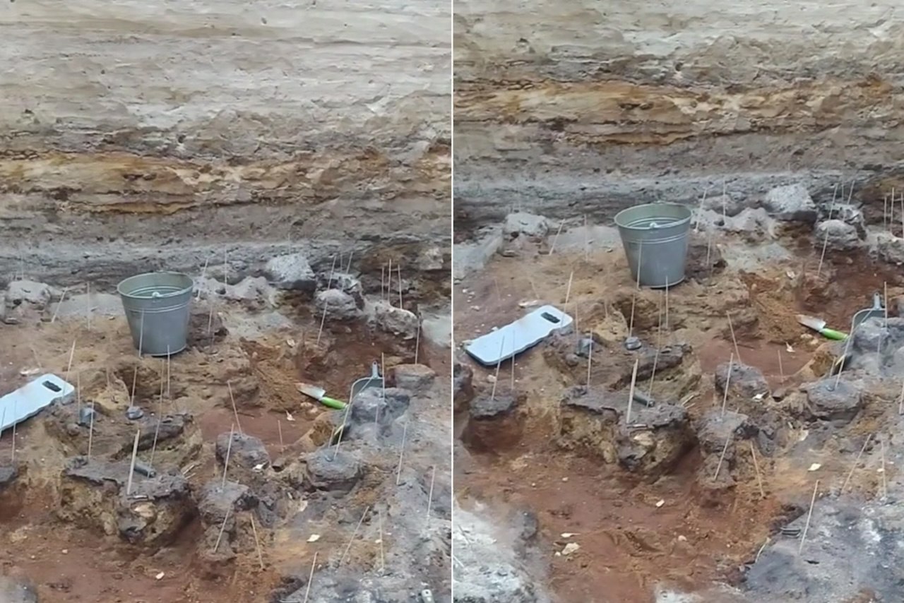 Раскопки, скриншот из видео