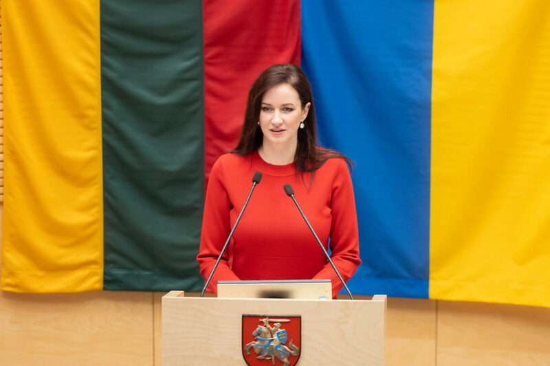 Инга Ругинене. Фото: канцелярия Сейма Литвы