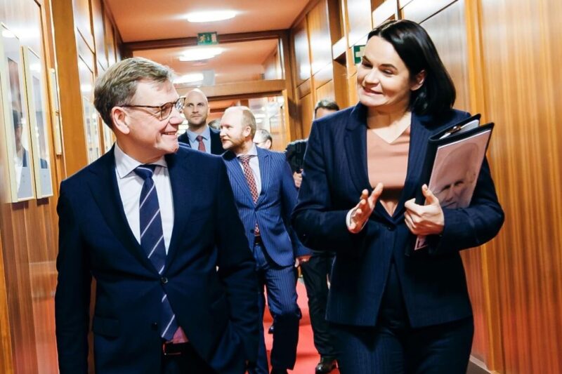 Йоханн Вадефуль и Светлана Тихановская Фото: аккаунт Йоханна Вадефуля в Х