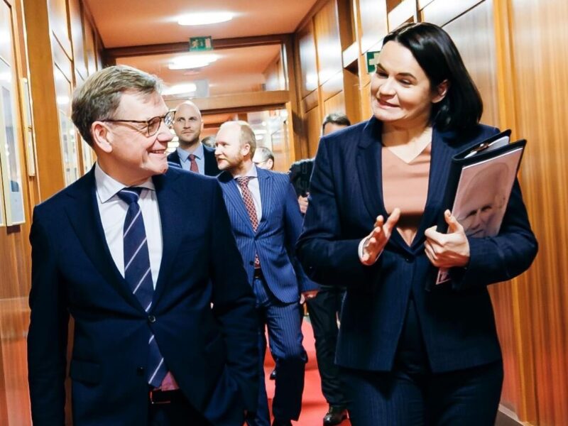 Йоханн Вадефуль и Светлана Тихановская Фото: аккаунт Йоханна Вадефуля в Х