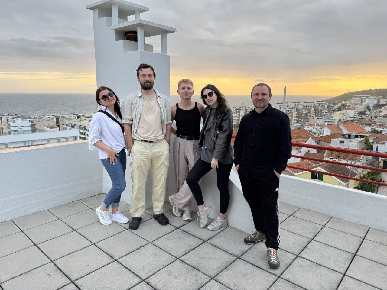 Александр Ярошевич с коллегами из «Бюро-Медиа». Фото из личного архива