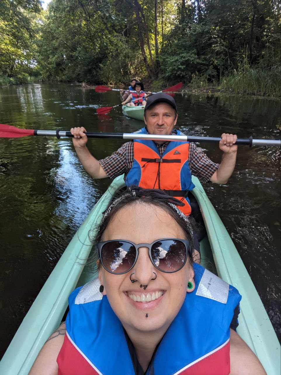 С женой во время сплава на байдарке. Фото из личного архива