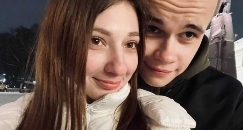 Бывший политзаключенный Алексей Каплич со своей украинской девушкой Дианой, фото из личного архива