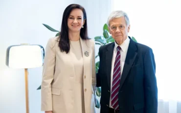 Инга Ругинене и Джон Коул. Фото: Правительство Литвы