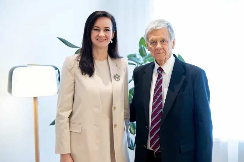 Инга Ругинене и Джон Коул. Фото: Правительство Литвы