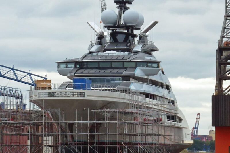 Яхта Nord была построена на немецкой верфи и после введения ограничений перерегистрирована в России / фото wikipedia