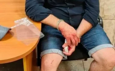 Сергей Кибальников сразу после убийства. Оперативная съемка