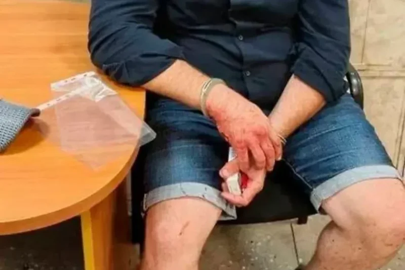 Сергей Кибальников сразу после убийства. Оперативная съемка