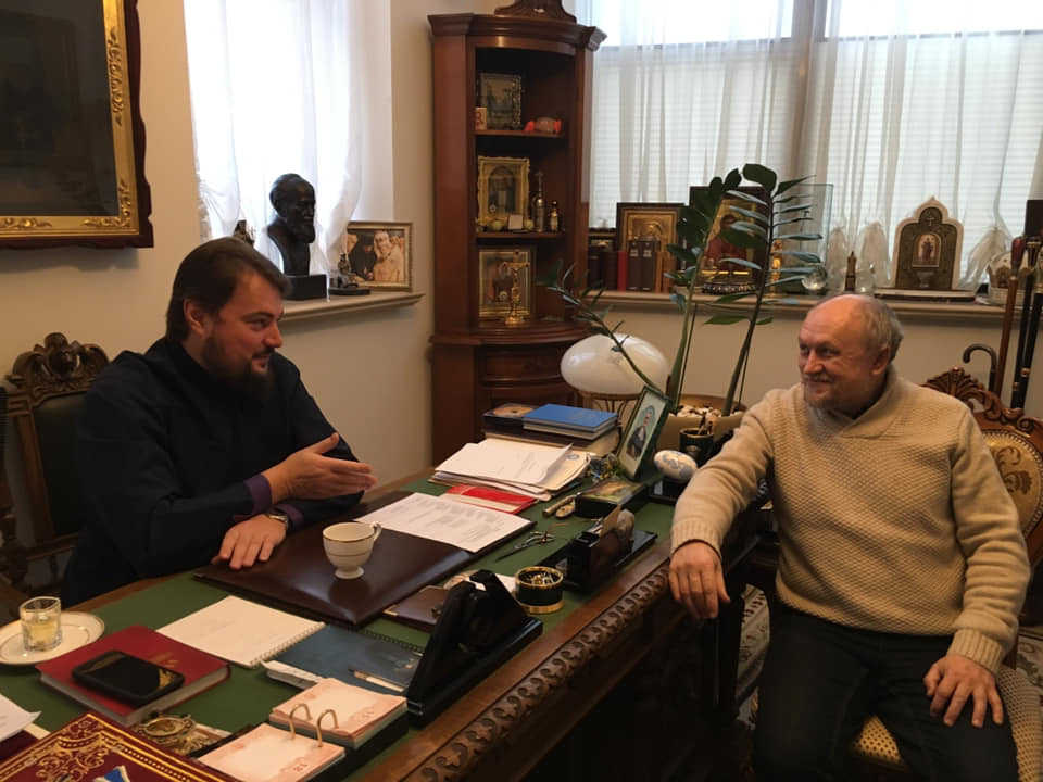 В Киеве с метрополитом Алексадром Драбинко, 2018 год