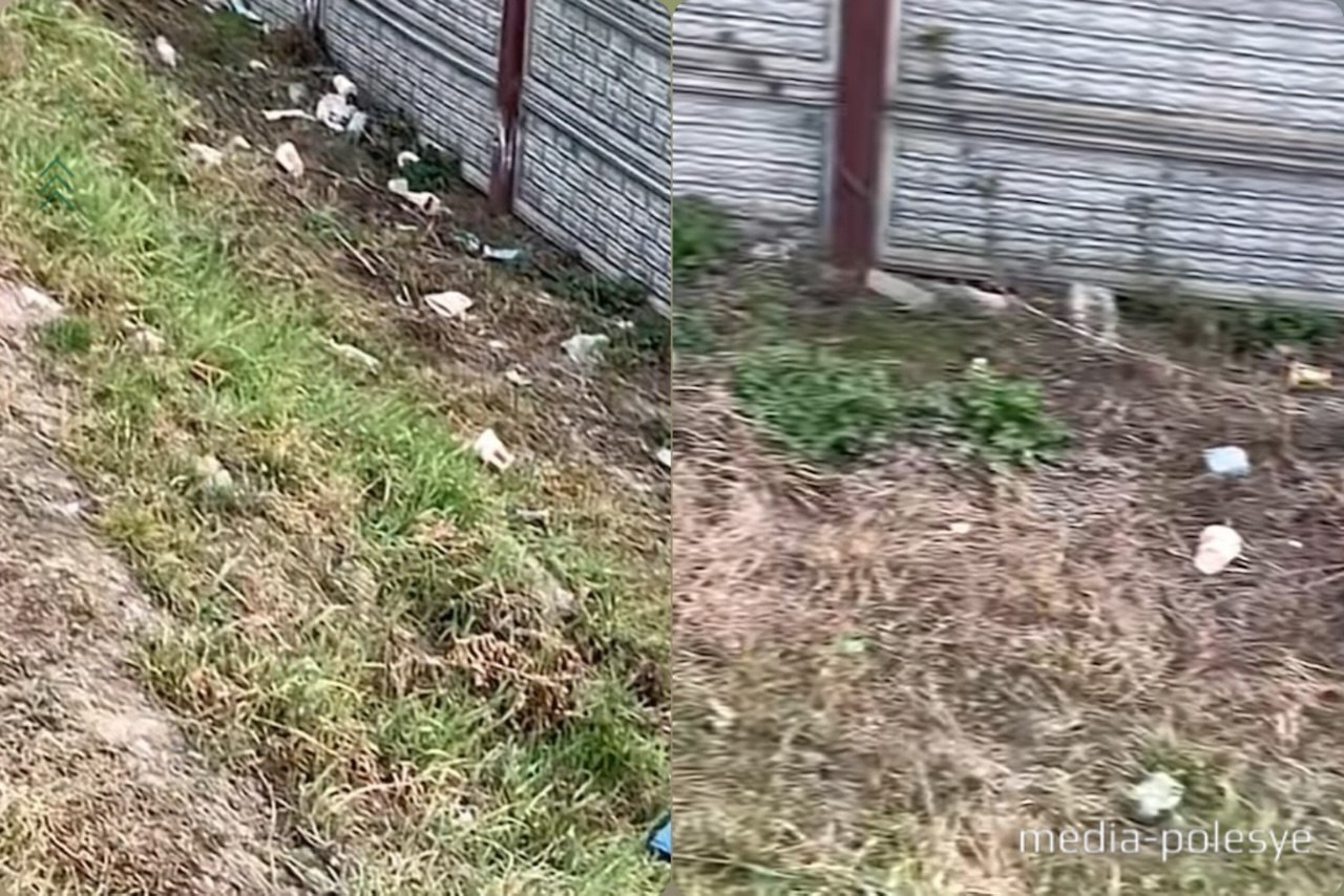 Обочина дороги, Пинск. скриншот из видео