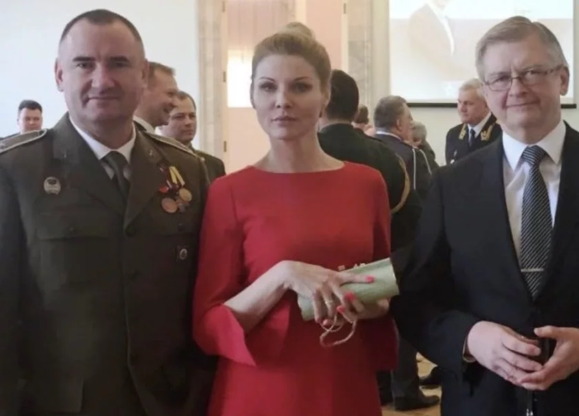 Ежи Тыц, его жена Анна Захарян и посол РФ в Польше Сергей Андреев