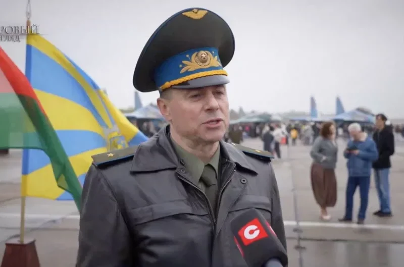 Командующий ВВС и войсками ПВО Андрей Лукьянович. Скриншот СТВ