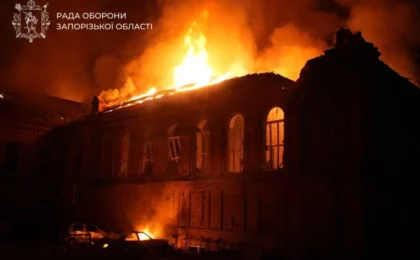 Уничтожен исторический корпус Запорожского национального университета в центре города