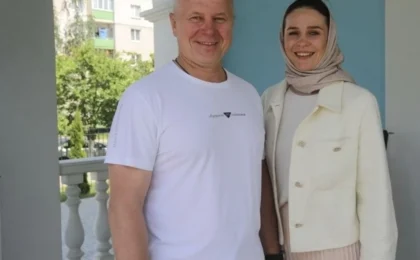 54‑летний Олег Новицкий и 36‑летняя Марина Василевская. Фото: smolevichi-24.by